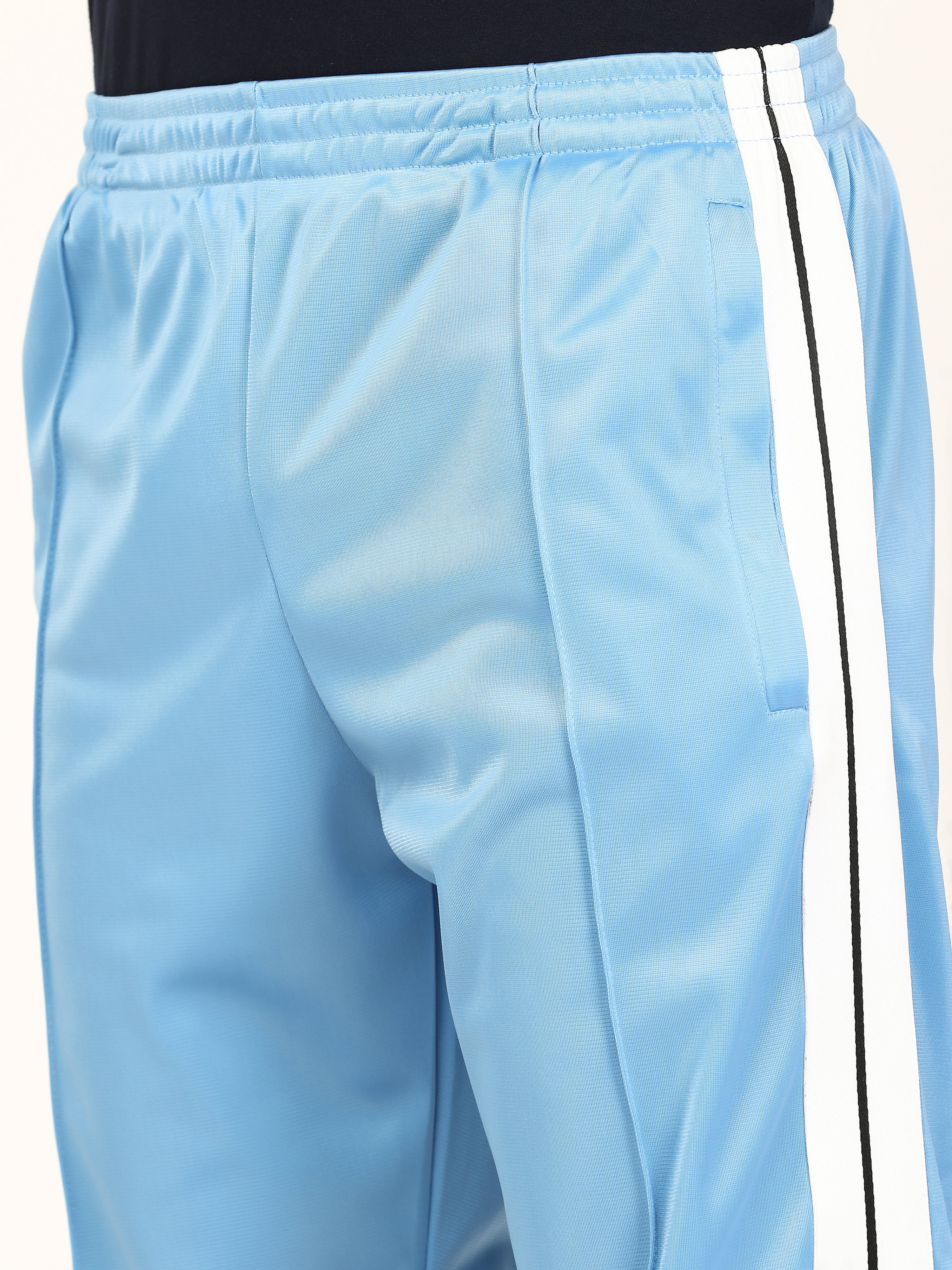 Blue Side tape straight fit track pants - Image 4