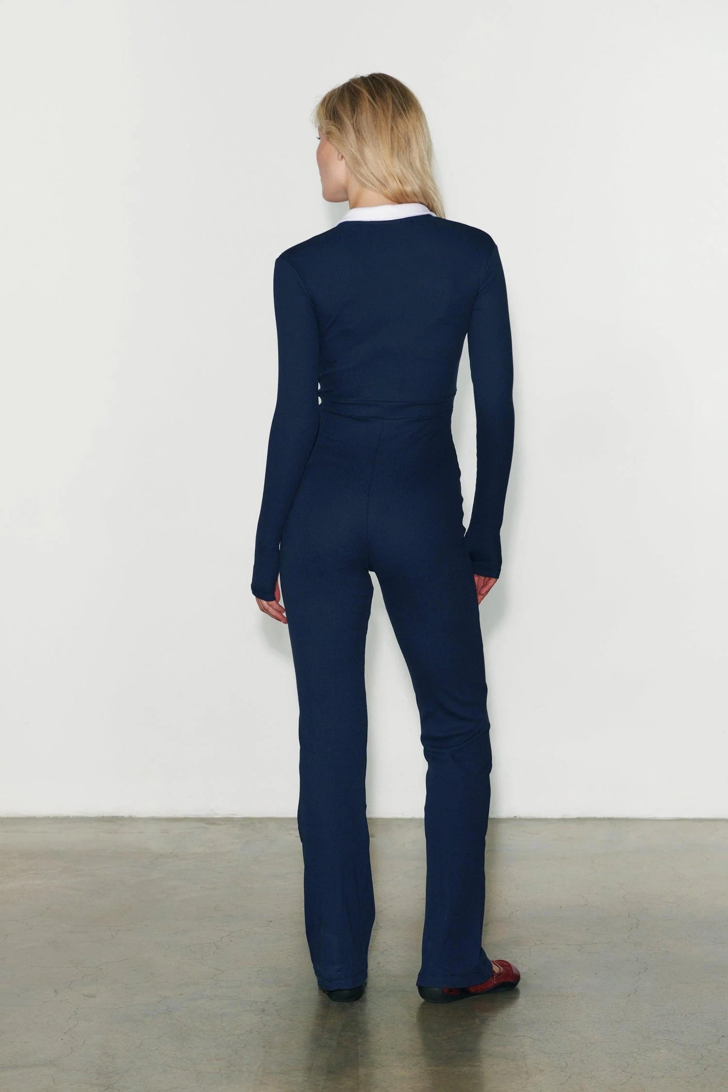 White Collar Catsuit - Image 6