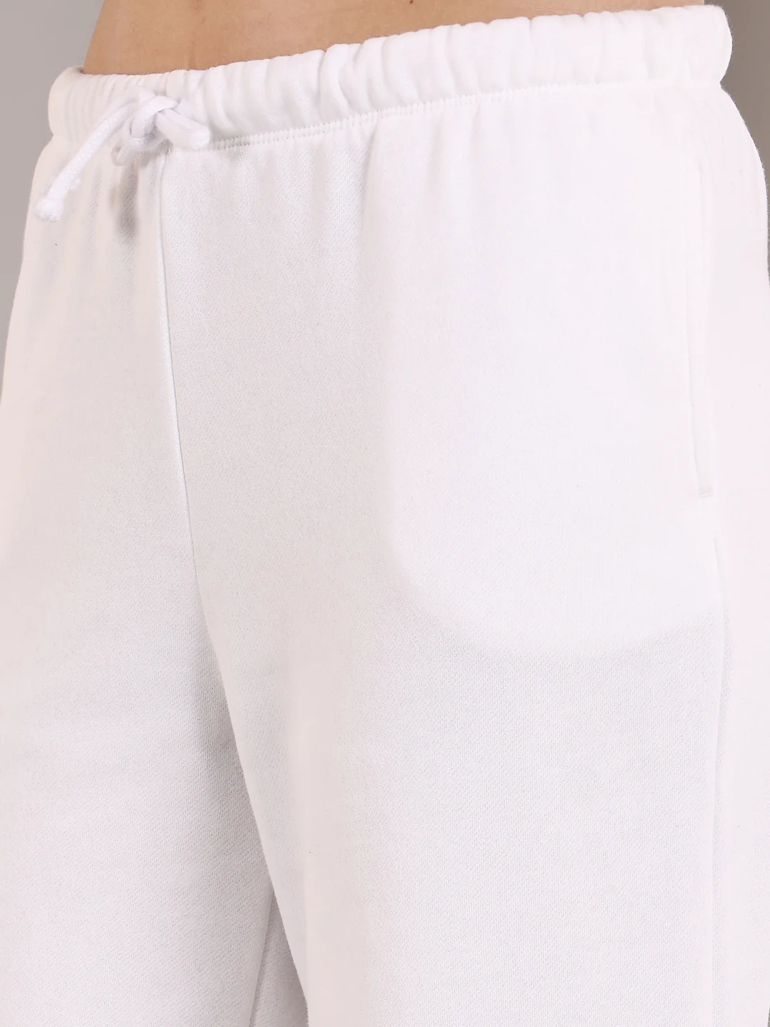 White straight fit  track pants - Image 5